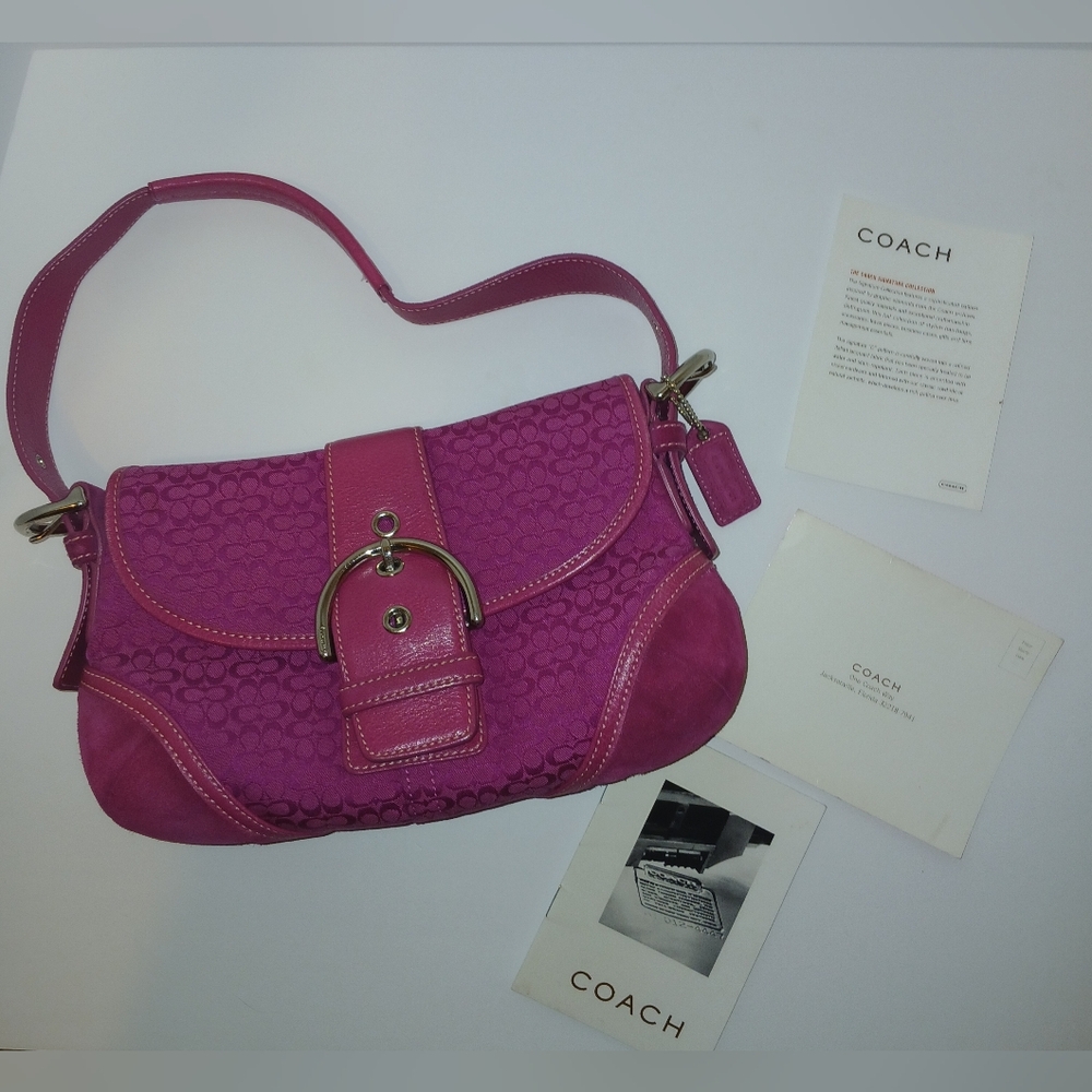 Vintage Y2k Coach Pink Soho Bag